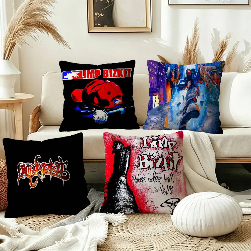 Home Textiles Super Soft - Sarung Bantal Metal Band L-Limp B-Bizkit