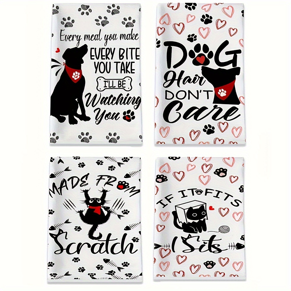 Home Textiles Towel Set - 2-Pack Handuk Dapur Hewan Lucu |
