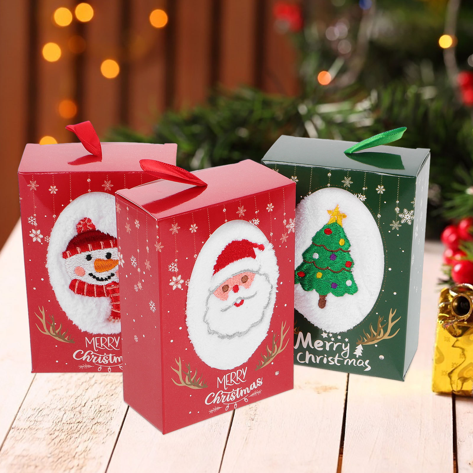 Home Textiles Towel Set - 3 Buah Set Handuk Natal Handuk