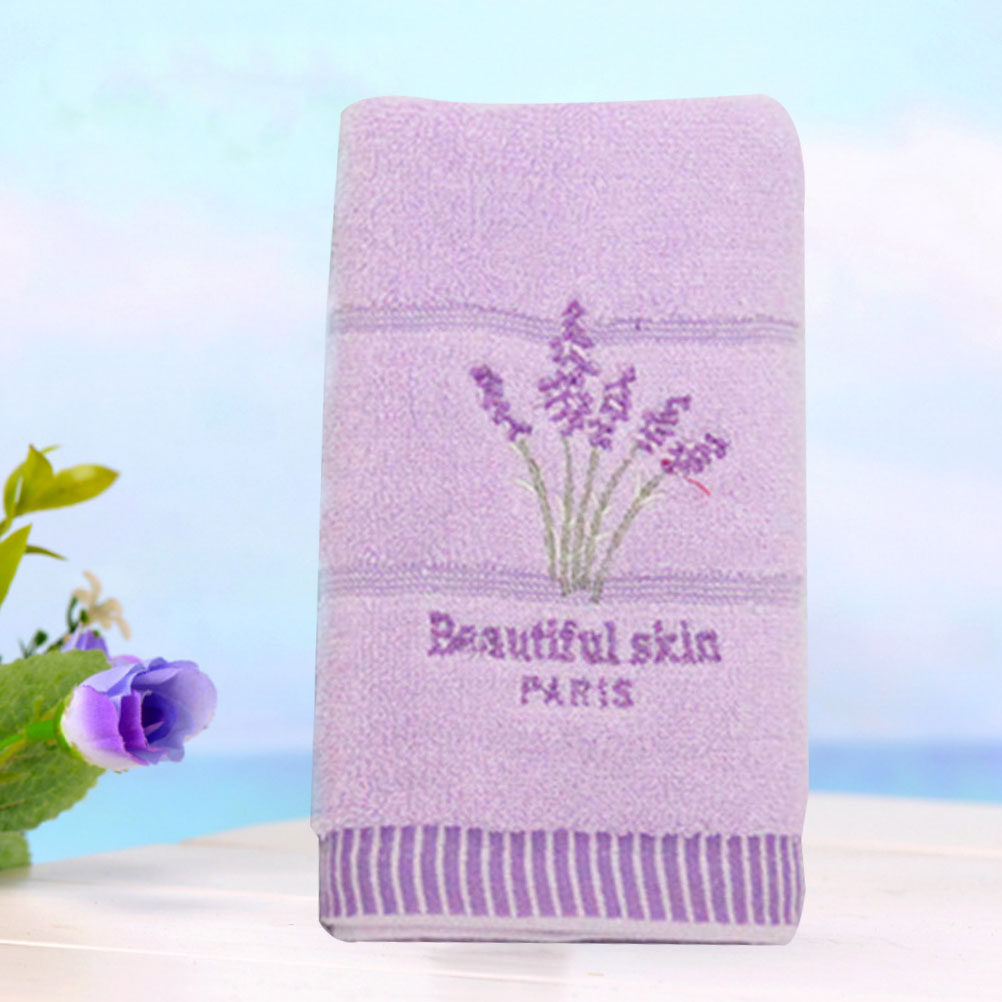 Home Textiles Pakistan - Handuk Katun Lavender Violet Lembut dan