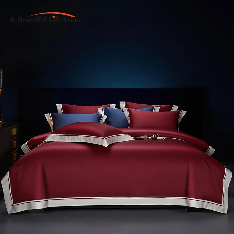 Home Textiles Europe - 1200TC Set seprai gaya Hotel warna