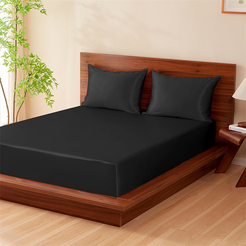 Silk Sheet Set - Set Sprei Sutra Mulberry Halus 3Pcs,