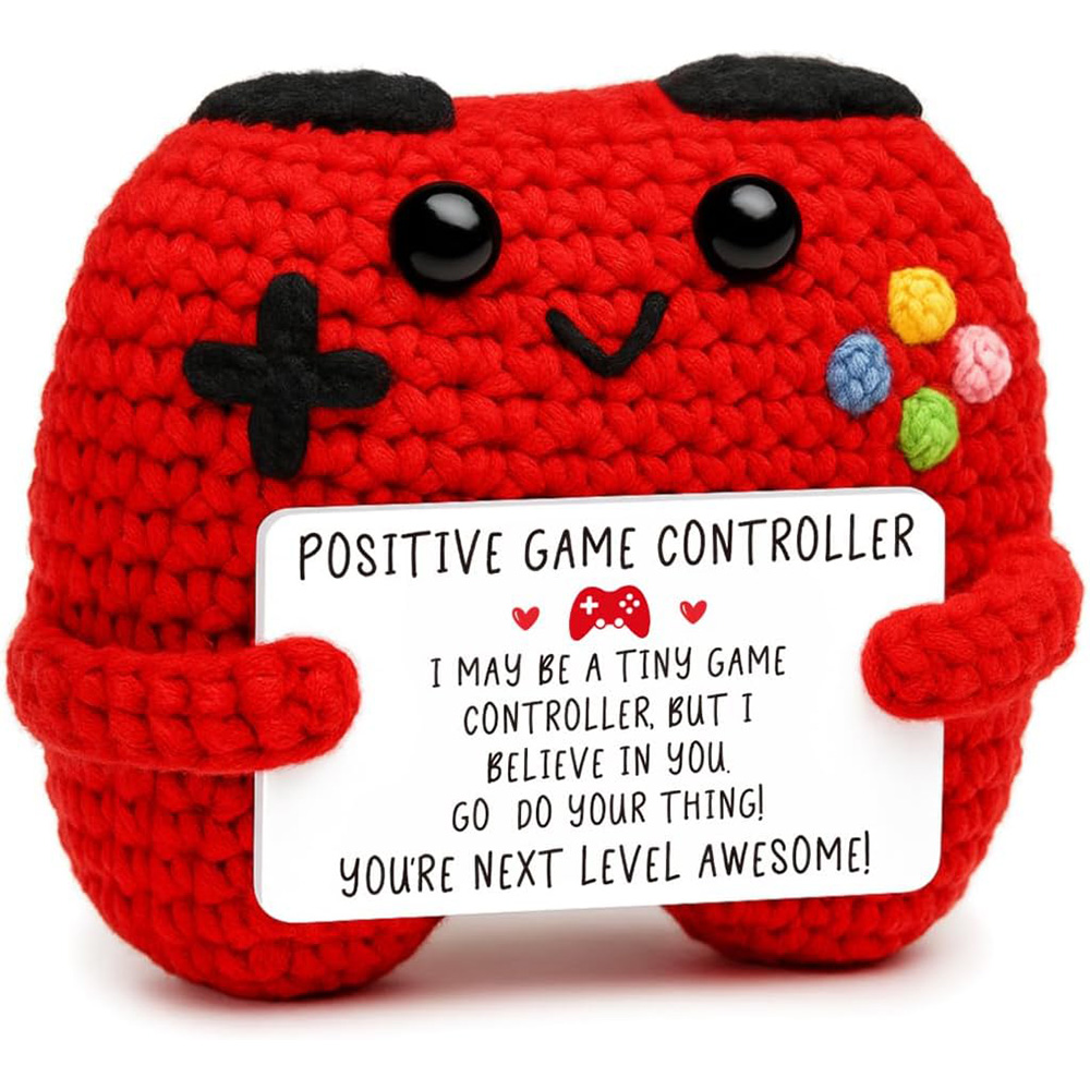 Home Textiles Europe - Boneka Pengontrol Game Rajut Lucu, Penyangga