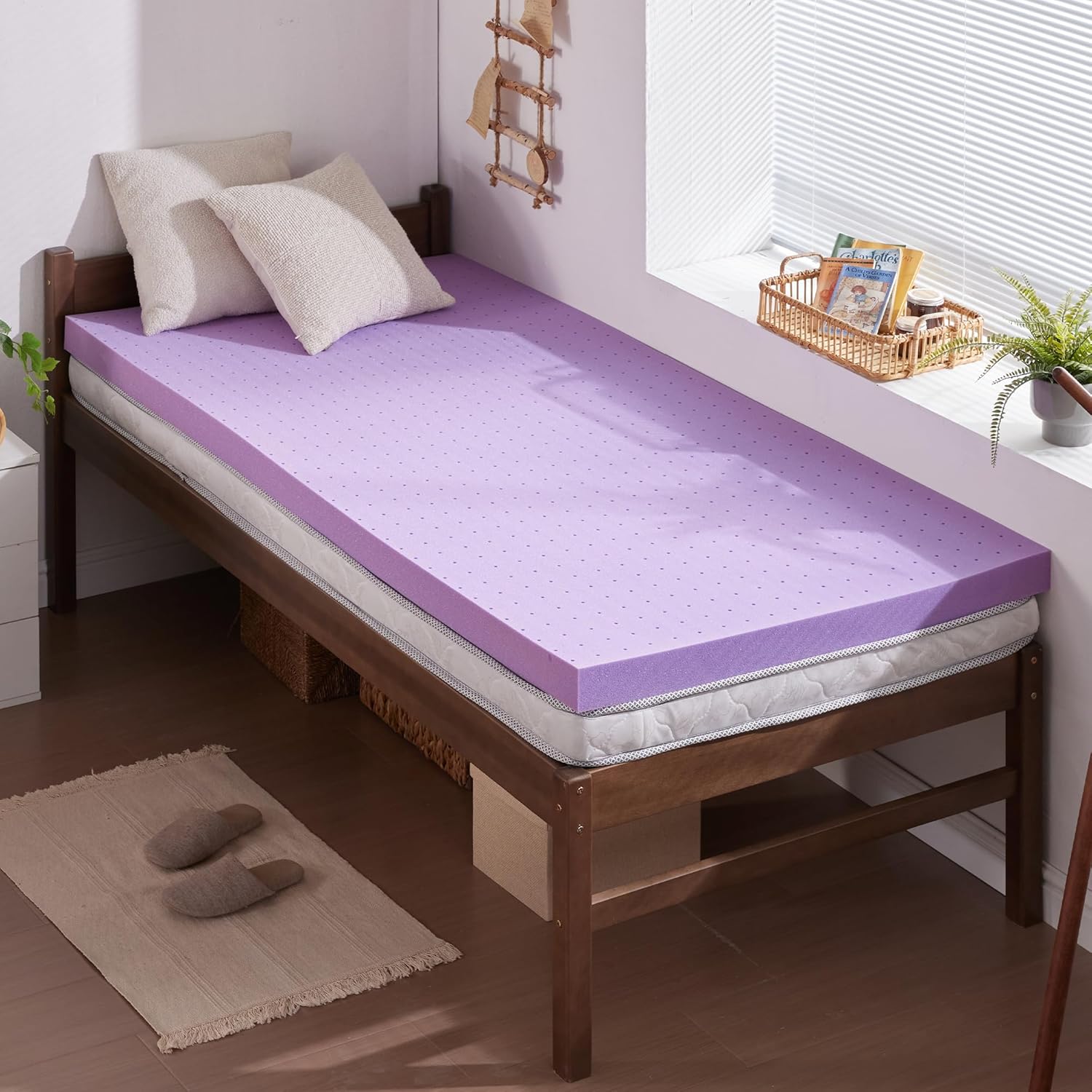 Memory Foam Topper - Alas Kasur Busa Memori Gel, Ukuran