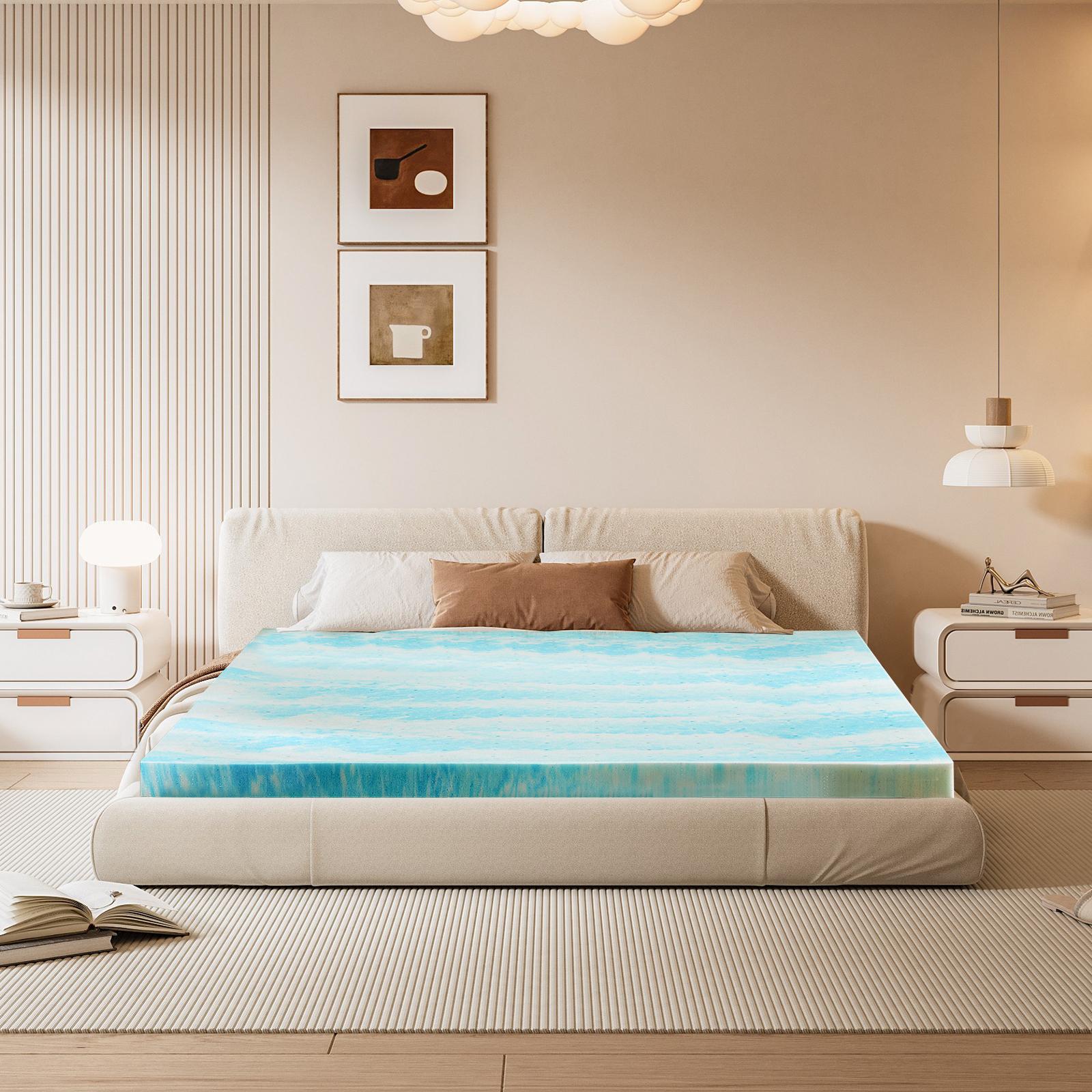 Memory Foam Topper - Topper Kasur Busa Memori Gel Pendingin