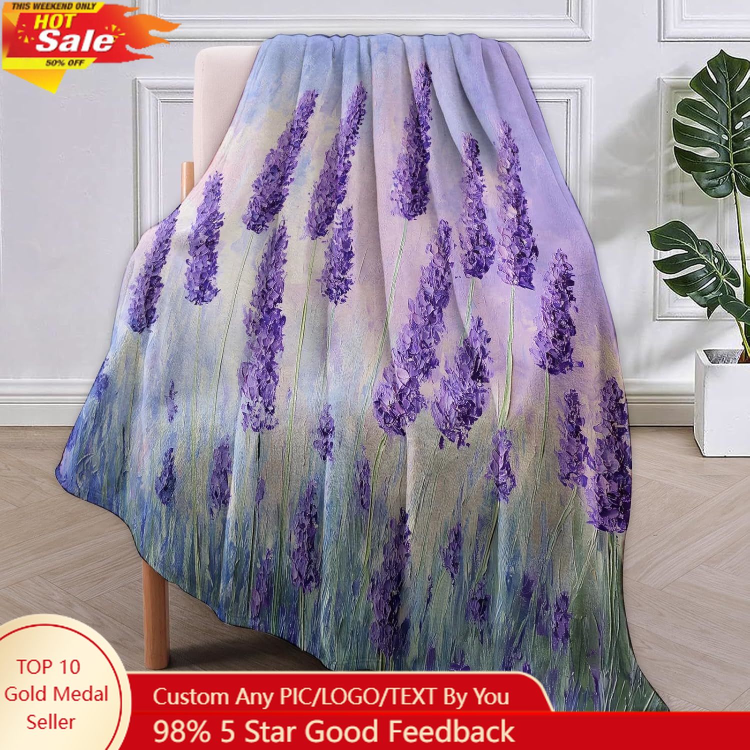 Home Textiles Throw - Selimut Flanel Camper, Hadiah Berkemah, Selimut