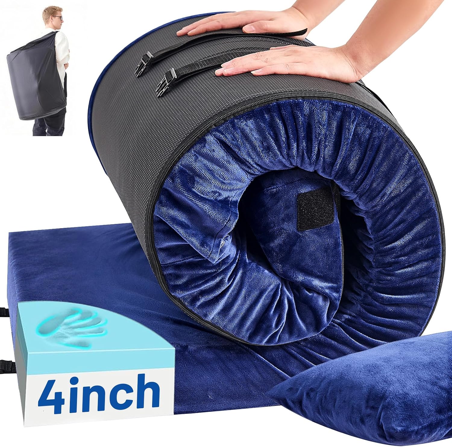 Memory Foam Topper - Alas Kasur Busa Memori untuk Berkemah