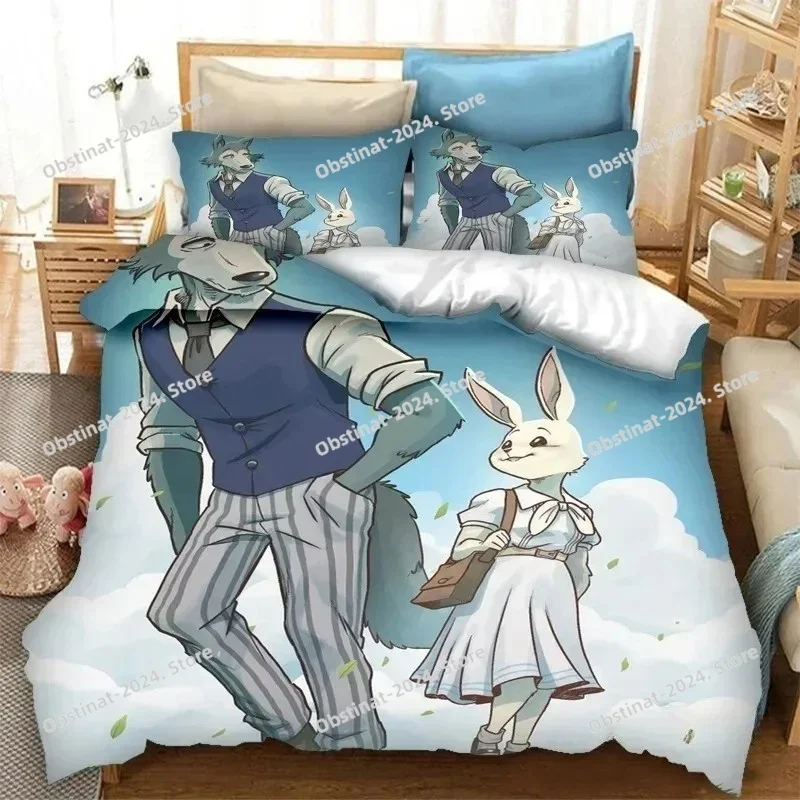Home Textiles Super Soft - Set Sprei Anime BEASTARS Set Tempat