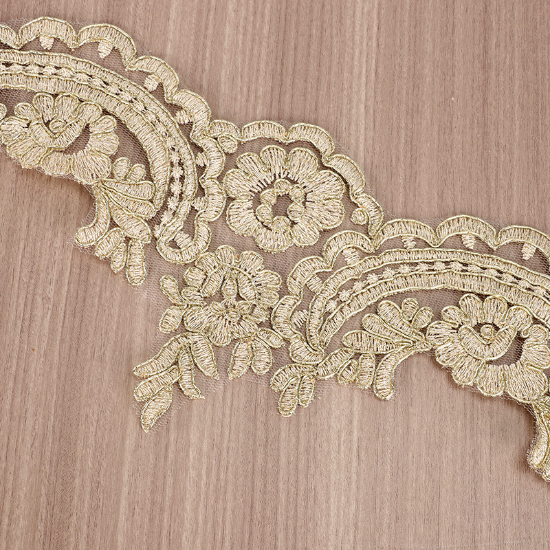 Home Lines Textiles - 1Yard 4.7cm lebar indah emas Cording