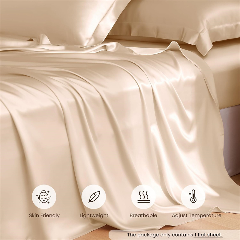 1 Buah Seprai Datar Sutra Murb - Silk Sheet Set ulasan dan harga
