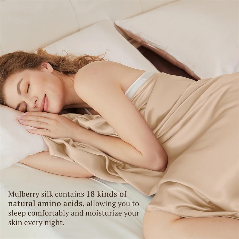 1 Buah Seprai Datar Sutra Murb - Silk Sheet Set ulasan dan harga