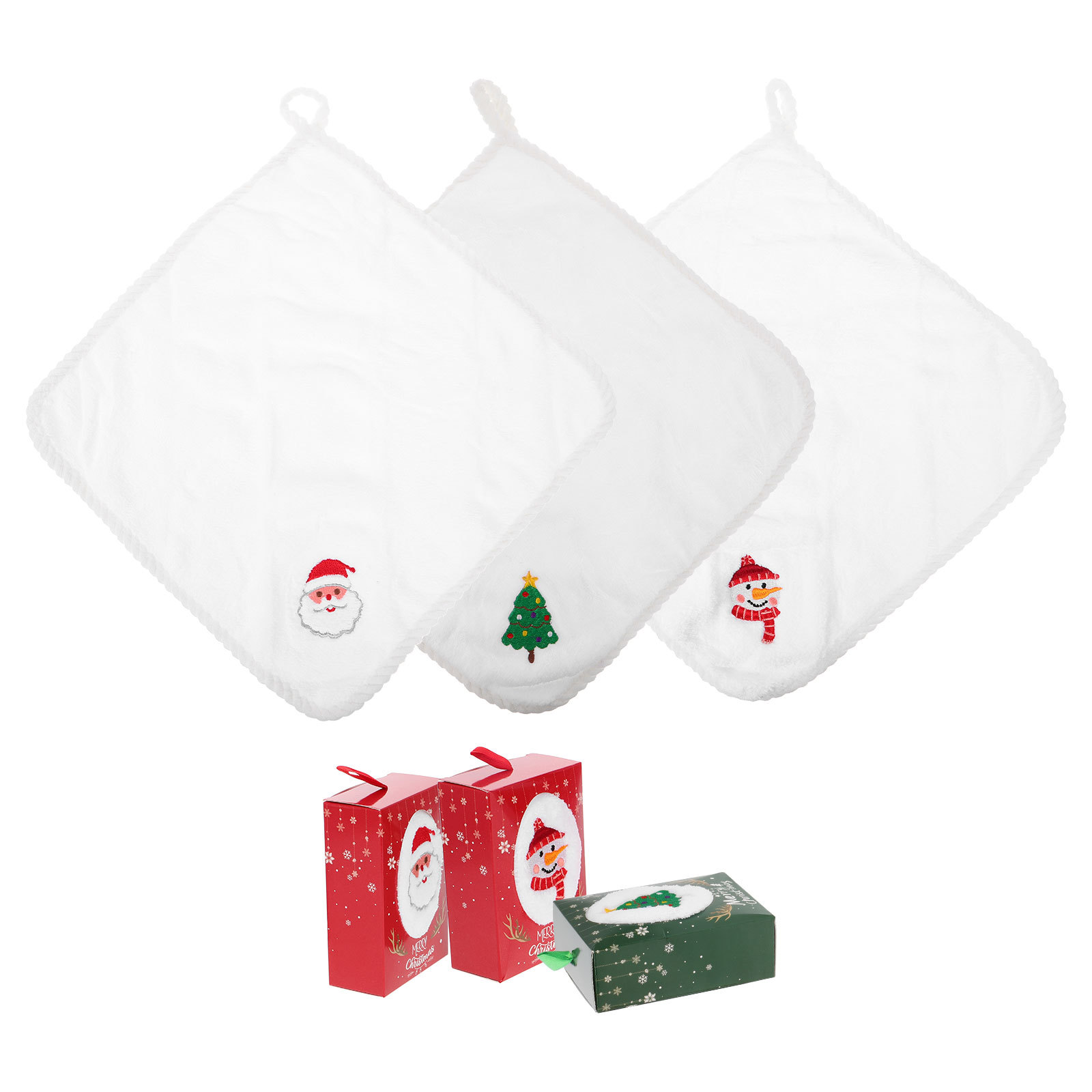 3 Buah Set Handuk Natal Handuk - Home Textiles Towel Set ulasan dan harga