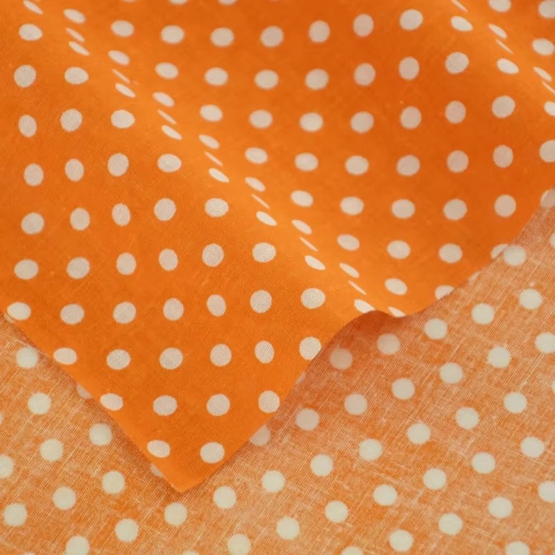 50X150CM Putih Oranye Polka Do - Home Textiles Products ulasan dan harga
