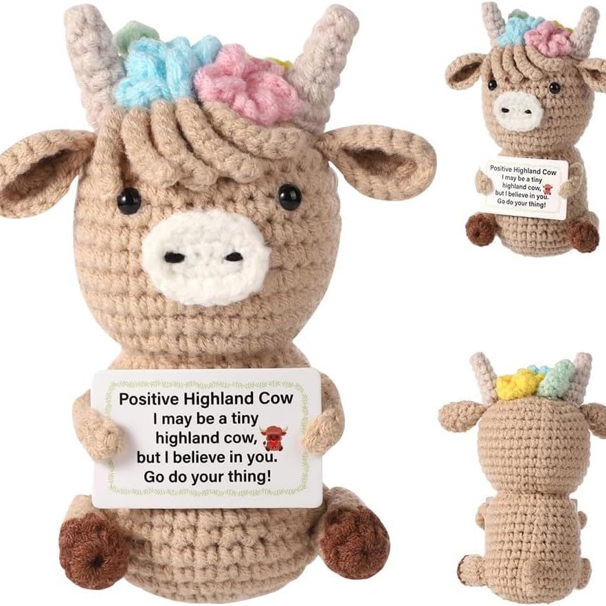 Boneka Sapi Emosional Rajutan  - Home Textiles Europe ulasan dan harga