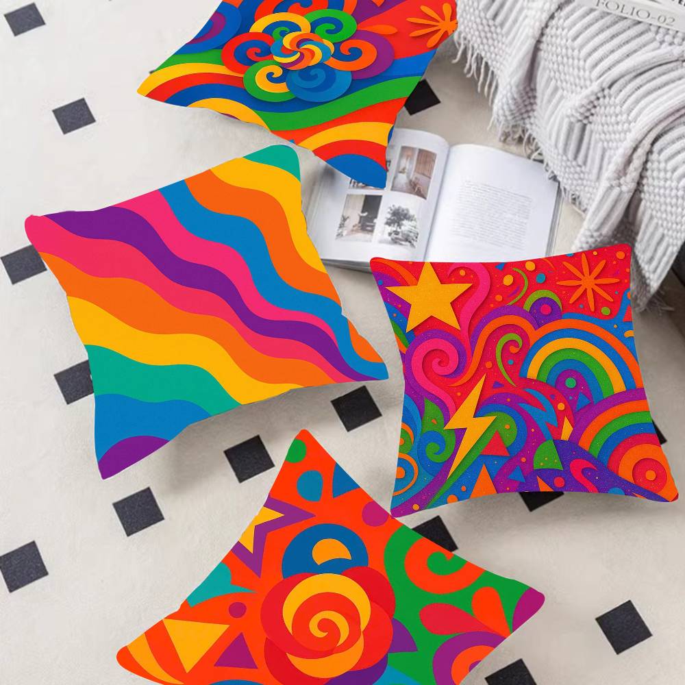 Sarung Bantal Grafiti Warna-wa - Home Textiles Throw ulasan dan harga