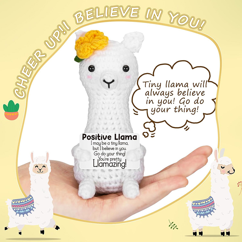 Boneka Llama Rajutan Tangan Lu - Home Textiles Europe ulasan dan harga