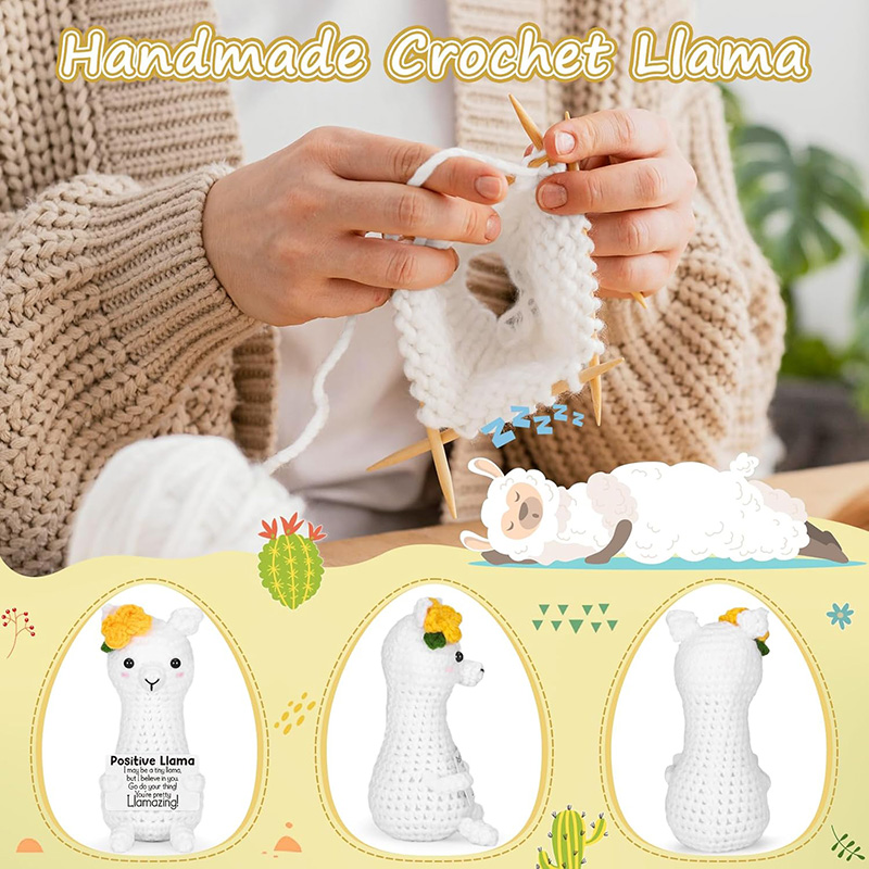 Boneka Llama Rajutan Tangan Lu - Home Textiles Europe ulasan dan harga