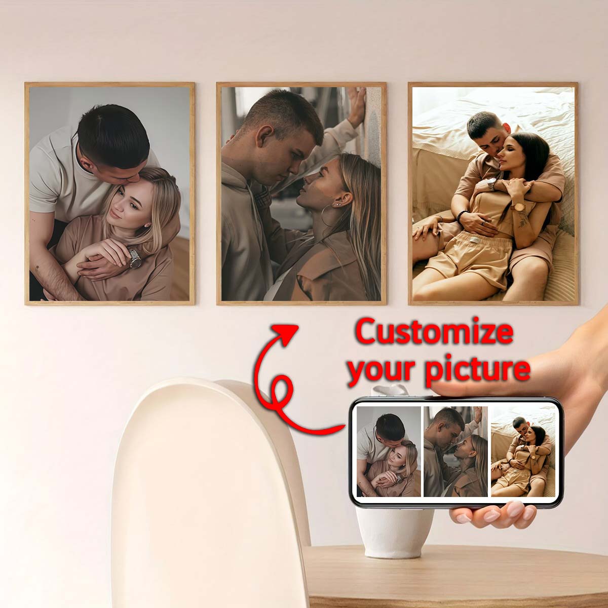 Triptych - Lukisan minyak bing - Home Textile ulasan dan harga