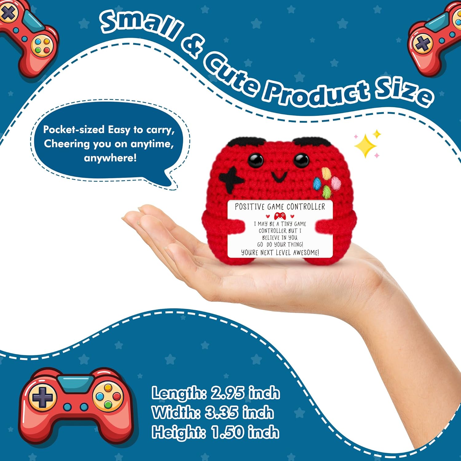 Boneka Pengontrol Game Rajut L - Home Textiles Europe ulasan dan harga
