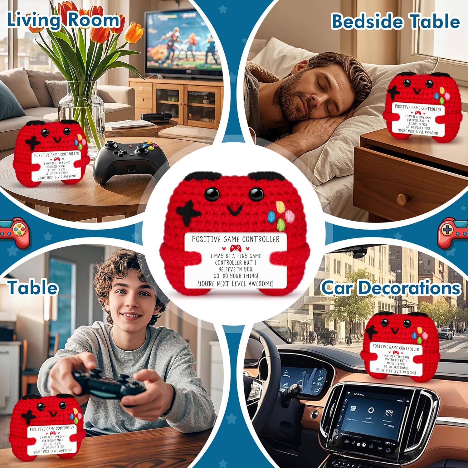 Boneka Pengontrol Game Rajut L - Home Textiles Europe ulasan dan harga