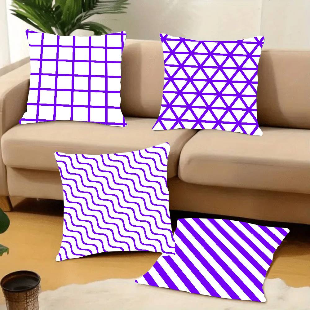 Sarung Bantal Garis Ungu Lembu - Home Lines Textiles ulasan dan harga