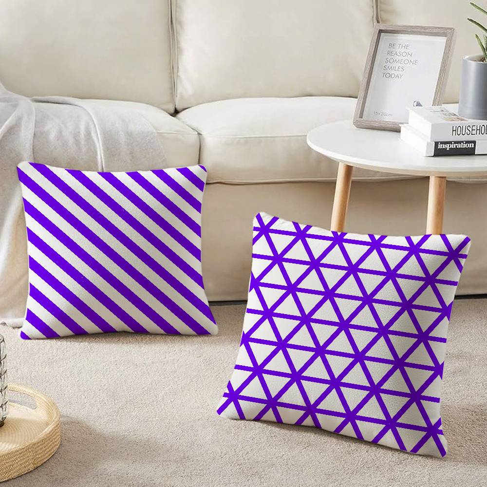 Sarung Bantal Garis Ungu Lembu - Home Lines Textiles ulasan dan harga