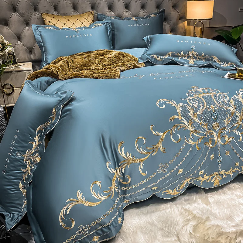 Seprai Bergaya Eropa Set Empat - Silk Sheet Set ulasan dan harga