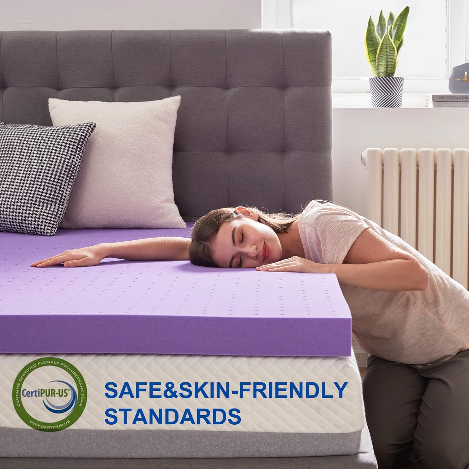 Alas Kasur Busa Memori Gel, Uk - Memory Foam Topper ulasan dan harga