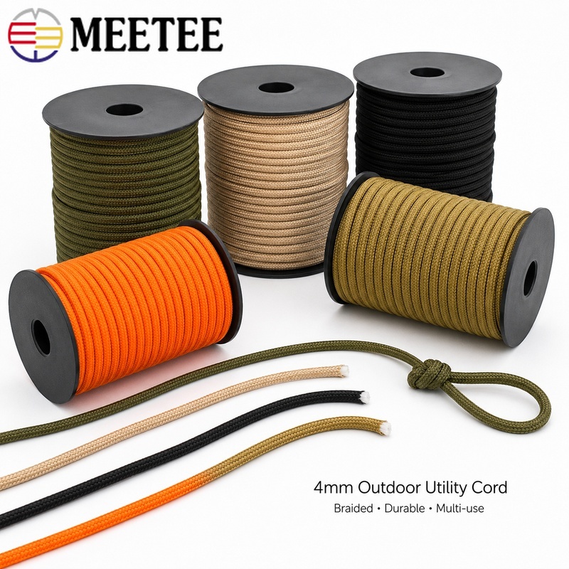 1Pc Tali Paracord 4mm 20M/50M  - Home Lines Textiles ulasan dan harga