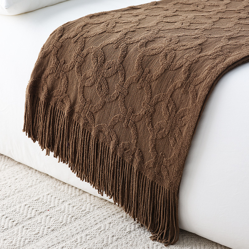 Selimut Rajut Nordik  Tekstil  - Home Textiles Throw ulasan dan harga