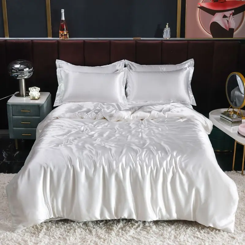 Set tempat tidur sutra Satin N - Silk Sheet Set ulasan dan harga
