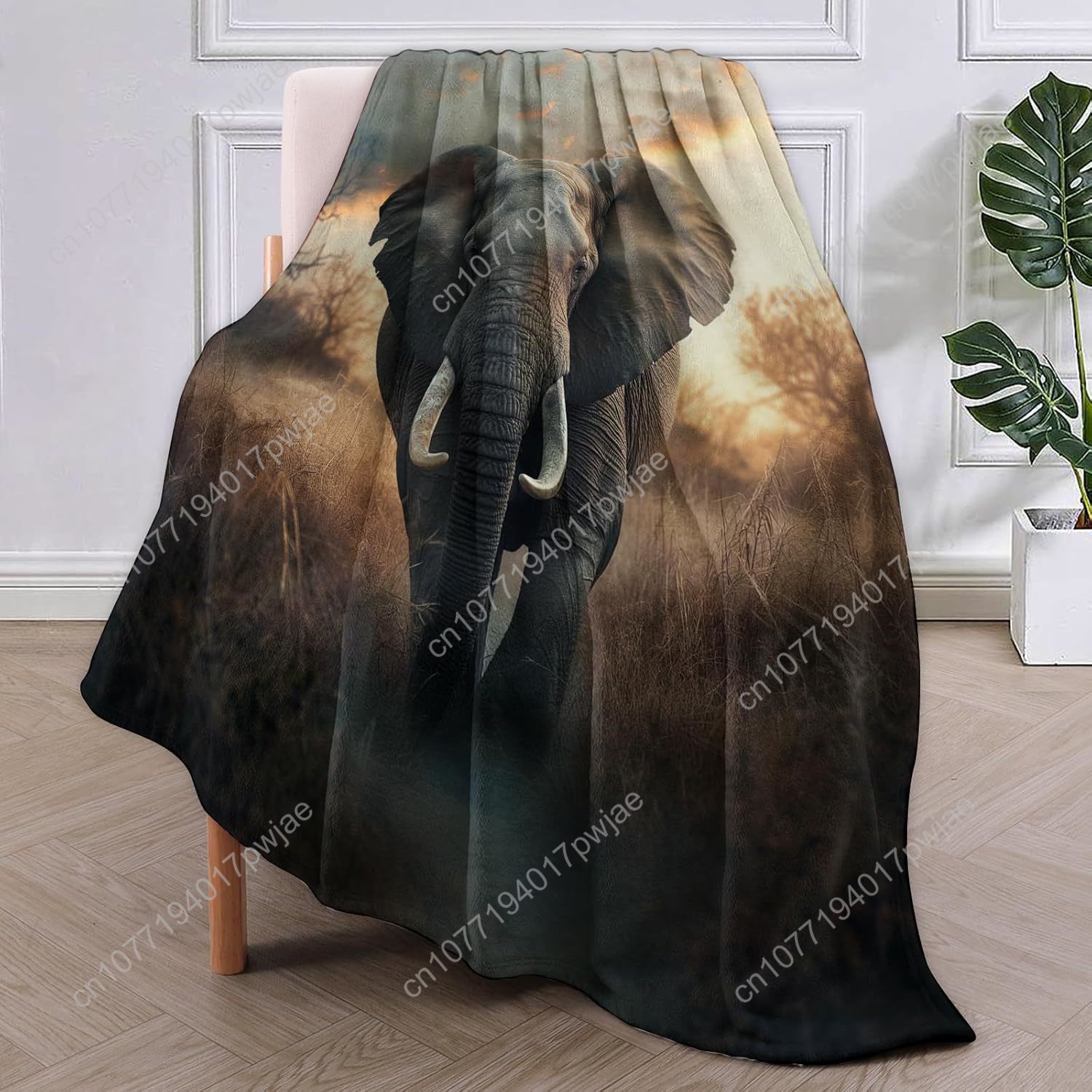 Selimut Bulu Gajah, Pemandanga - Home Textiles Throw ulasan dan harga