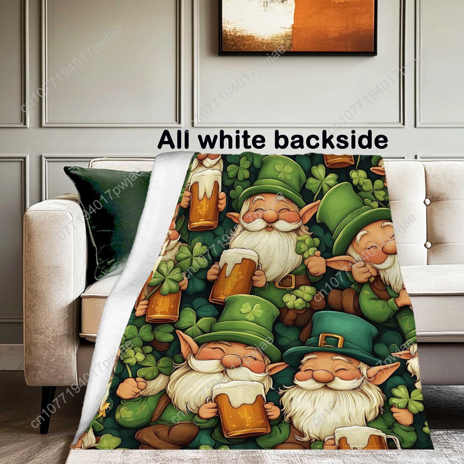 Selimut Lembut Hari St. Patric - Home Textiles Throw ulasan dan harga