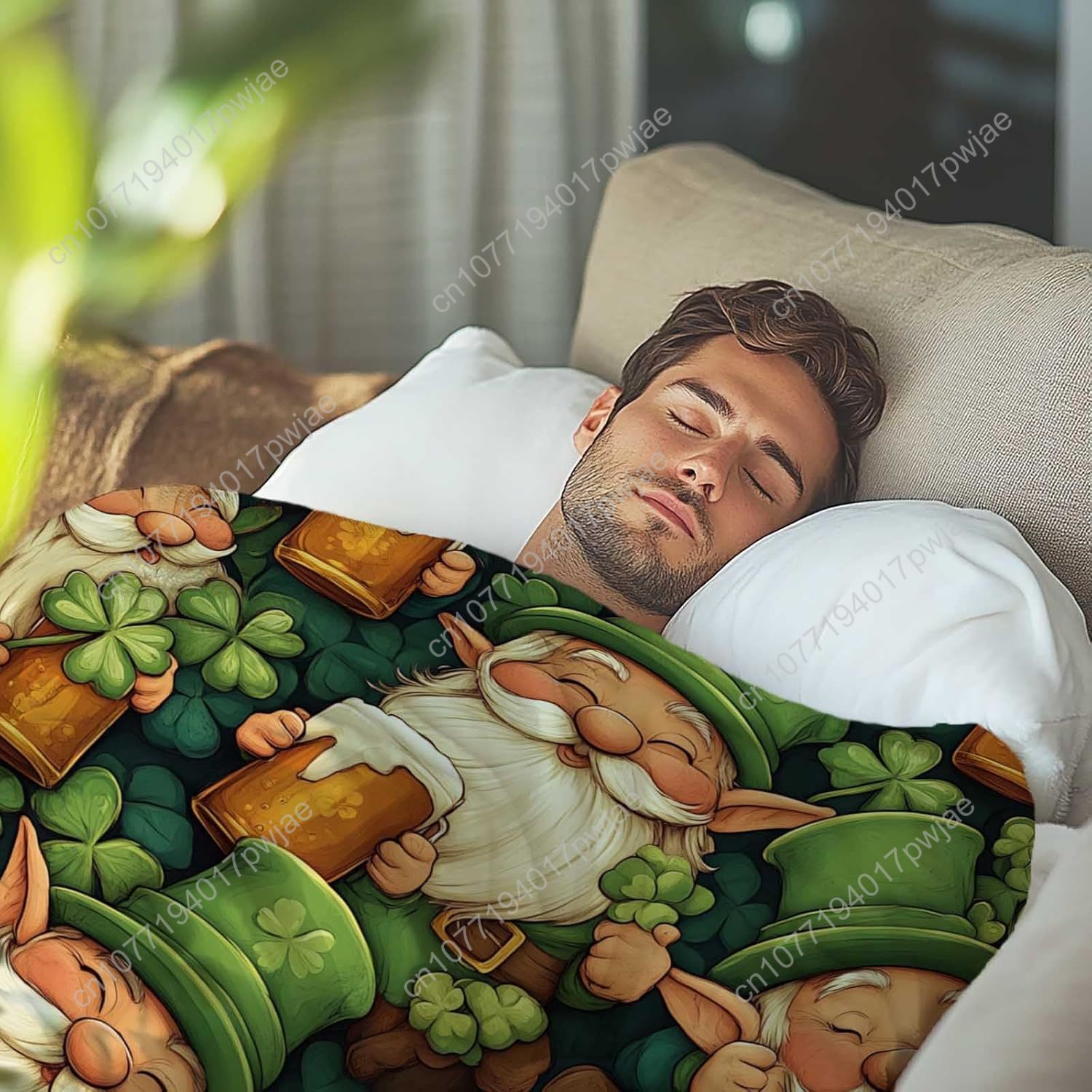 Selimut Lembut Hari St. Patric - Home Textiles Throw ulasan dan harga