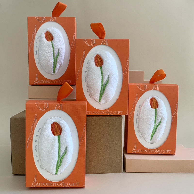 Handuk Bordir Motif Tulip Pers - Home Textiles Towel Set ulasan dan harga