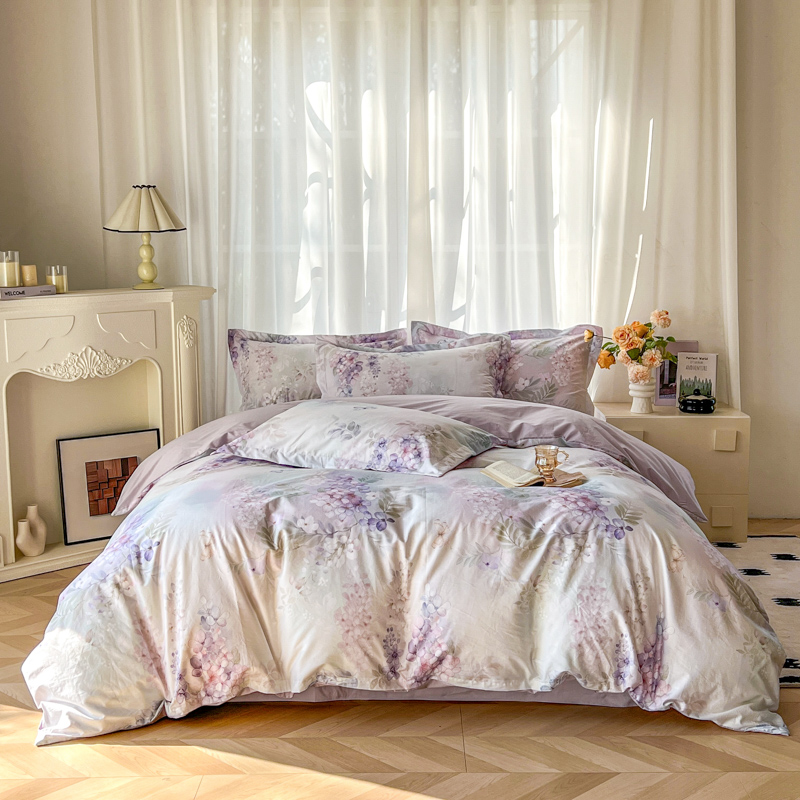 Set Sprei Mewah Motif Bunga 10 - Home Textiles Europe ulasan dan harga
