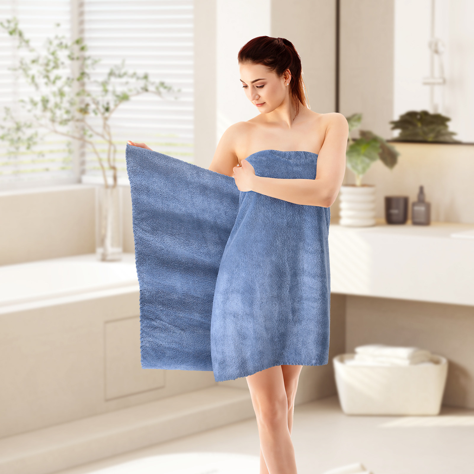 5Pcs Handuk Mandi Lembut dan T - Home Textiles Towel Set ulasan dan harga